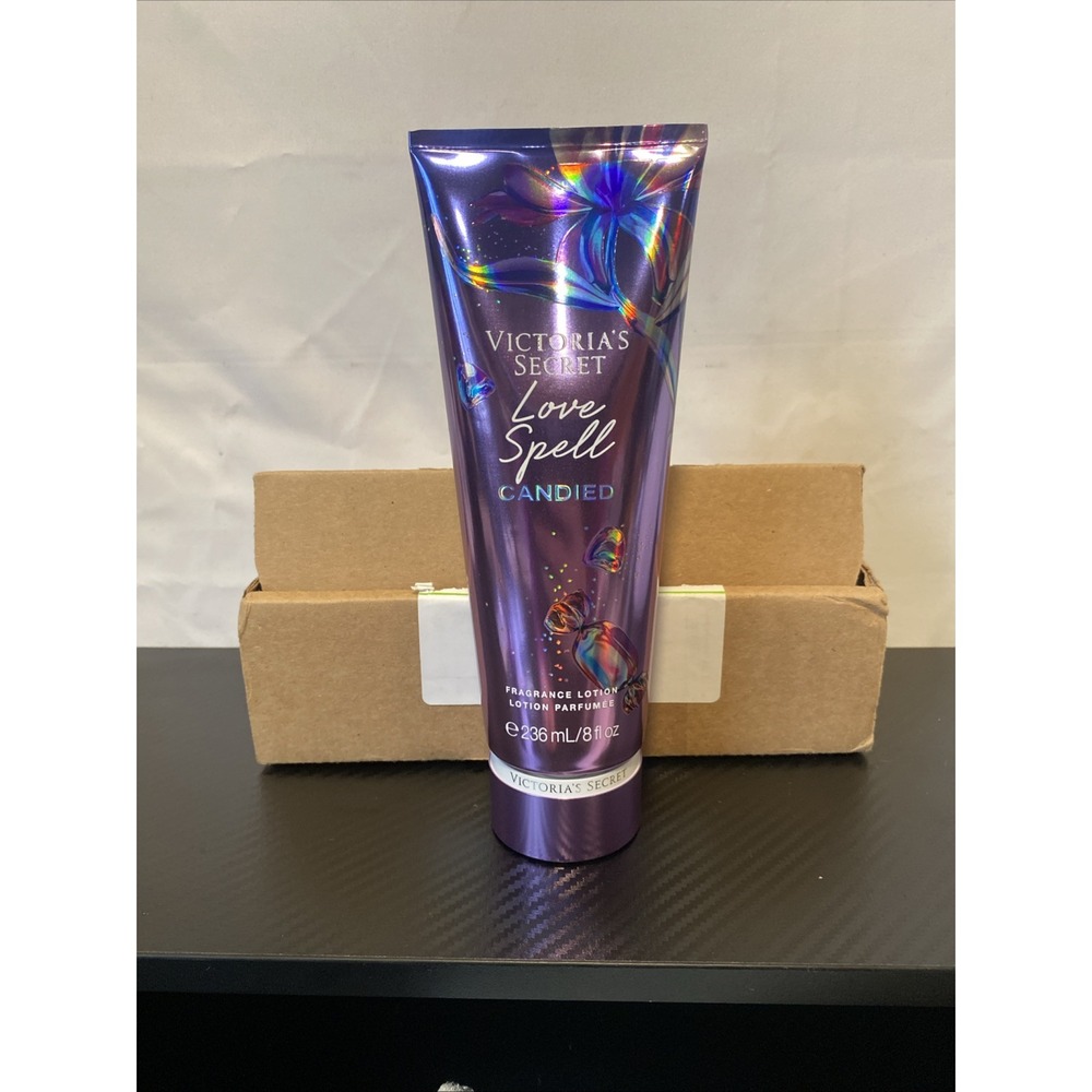 Victorias Secret Love Spell Candied Fragrance Lotion 8 fl oz Peach Gumdrop New